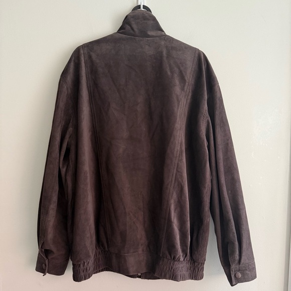 NEVER WORN Real Suede Leather Bomber Jacket - Picture 3 of 16